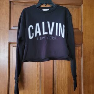 Junior's size Small Calvin Klein cropped crewneck sweatshirt